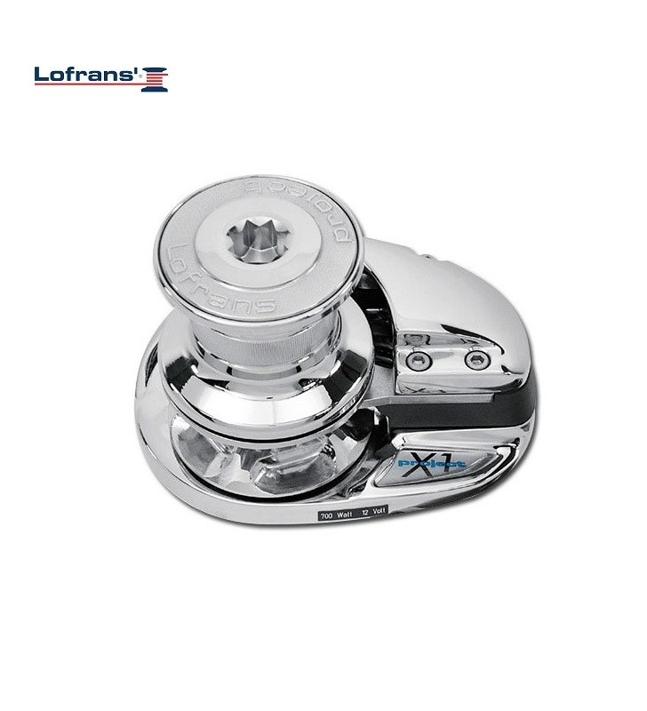 Molinete X1 1000W Lofrans bronce cromado con campana