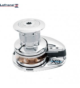 Molinete X3 1700W 24V Lofrans bronce cromado con campana
