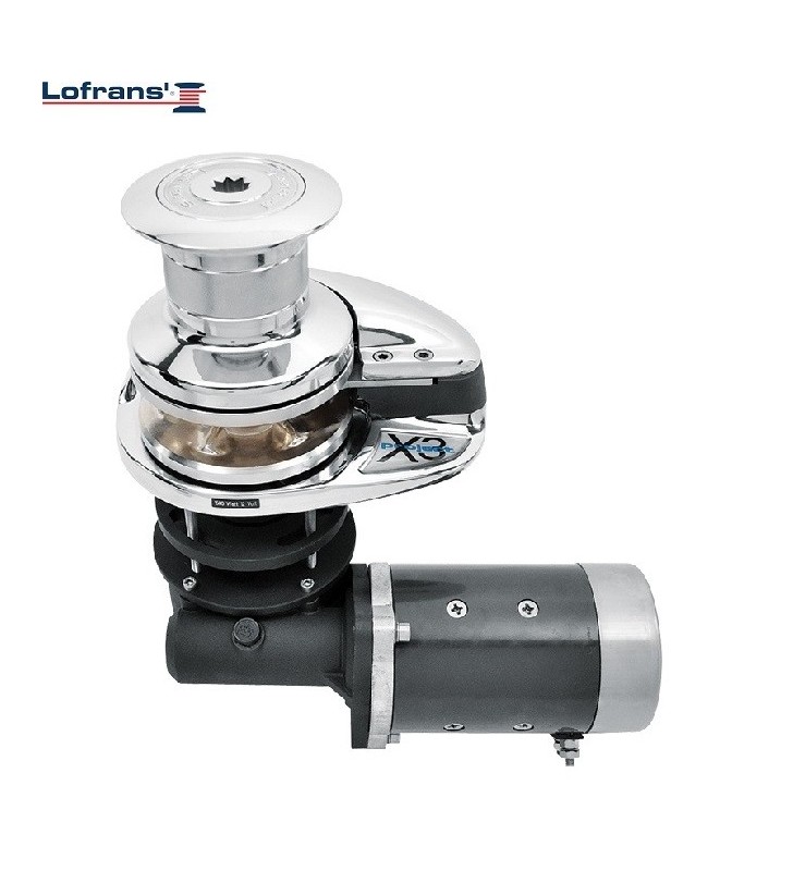 Molinete X3 1700W 24V Lofrans bronce cromado con campana