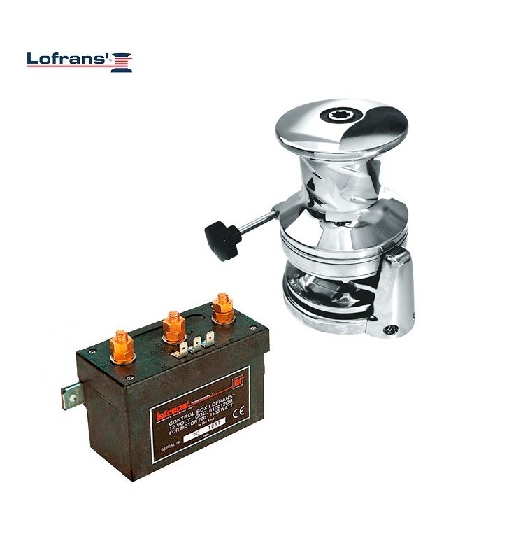 Molinete X3.5 1700W 24V Lofrans acero con campana