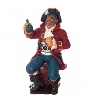 Personaje pirata con botella
