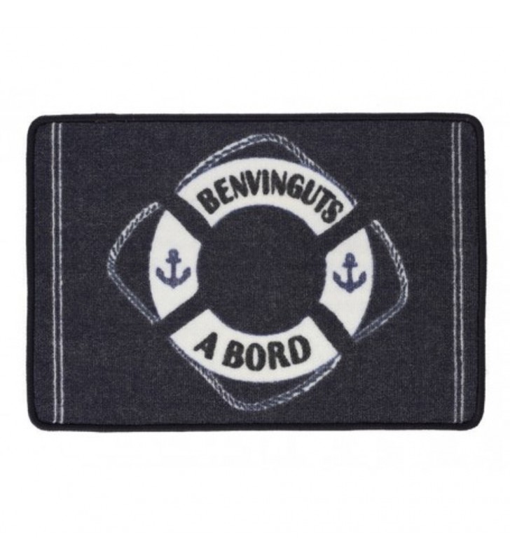 Alfombra con salvavidas "Benvinguts a bord"
