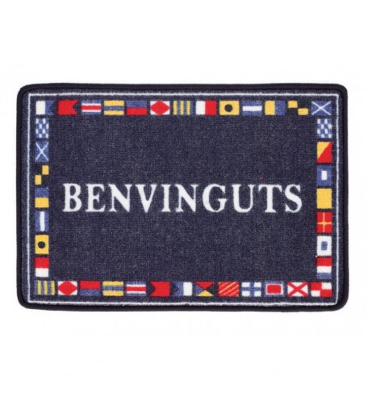 Alfombra de baño "Benvinguts"