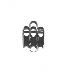 Mini polea triple con arraigo