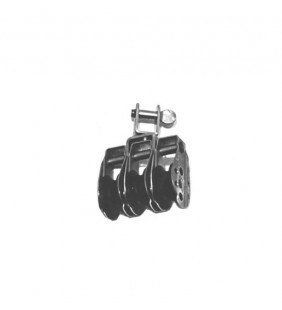 Mini polea triple giratoria