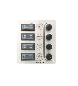 Switch panel ''Sp4 Ultra'',4 waterproof switches, Inox 316, 12/24V