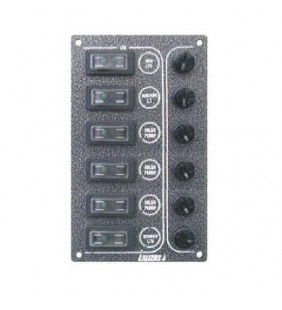 Panel de interruptores SP6 ultra negro