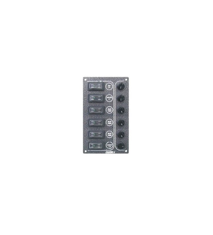 Panel de interruptores SP6 ultra negro