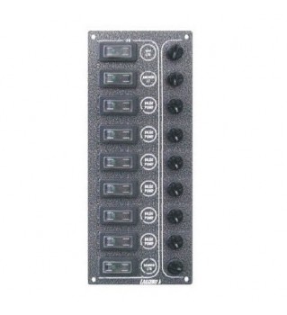 Panel de interruptores SP9 ultra negro