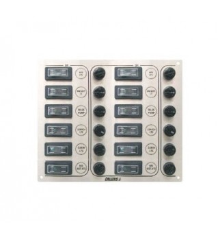 Panel de interruptores SP12 ultra inox