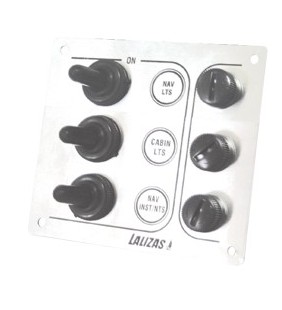 Panel de 3 interruptores SP3 inox