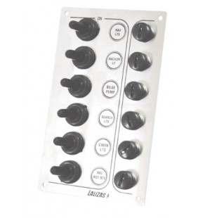 Panel de 6 interruptores SP6 inox