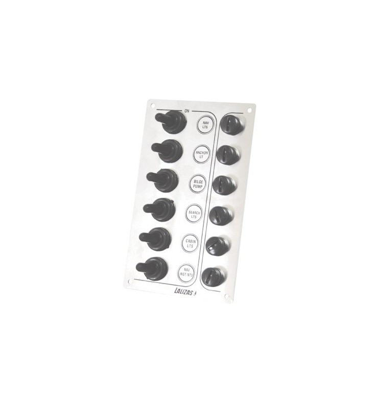 Panel de 6 interruptores SP6 inox