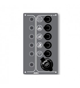 Panel de 5 interruptores y toma 12V SP5