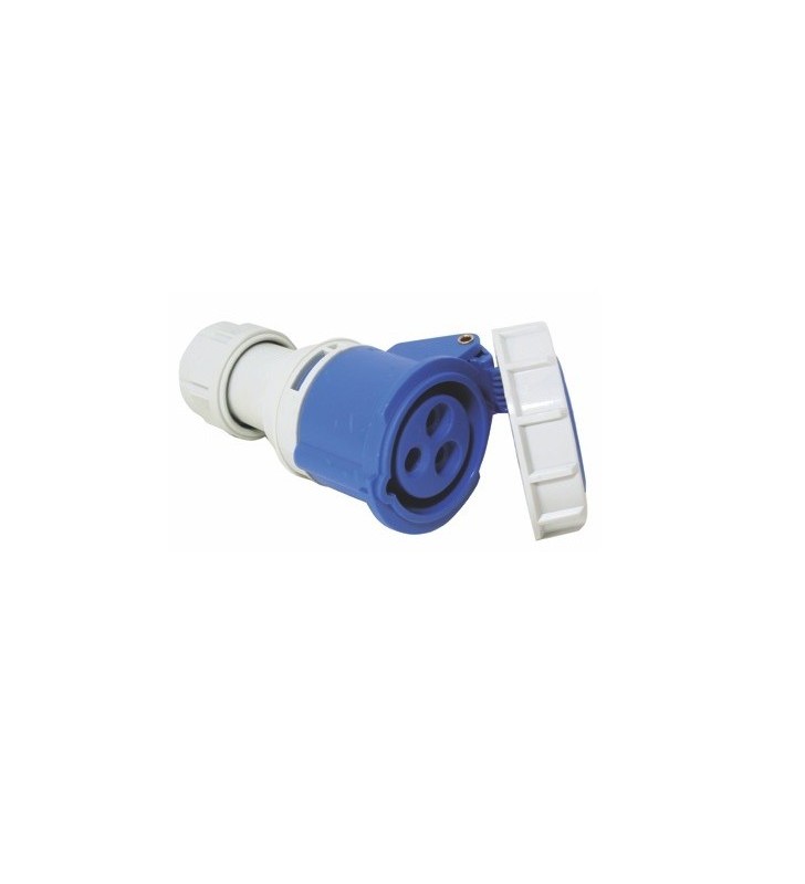 Enchufe hembra con tapa de seguridad 16 Amp 220V