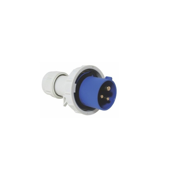 Enchufe macho con anilla de seguridad 16 Amp 220V