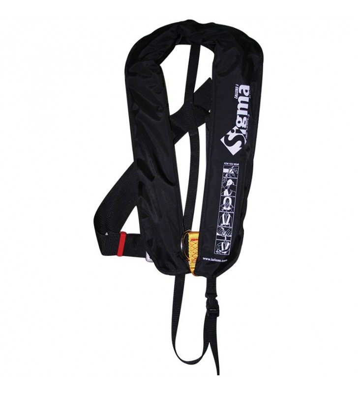 Chaleco salvavidas autohinchable Sigma 170N con arnés