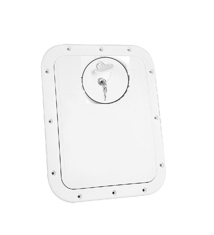 Tambucho rectangular 306 x 356 mm con llave