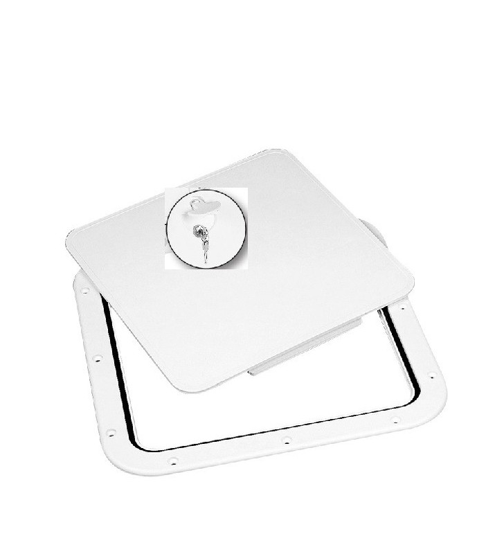Tambucho cuadrado 380 x 380 mm con llave