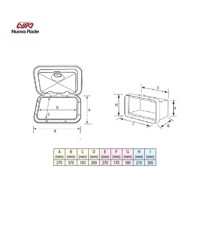 Tambucho con cofre 270 x 375 mm Top Line
