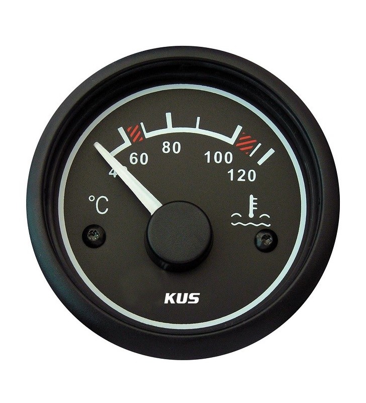 Reloj de temperatura motor Kus negro Promonautica