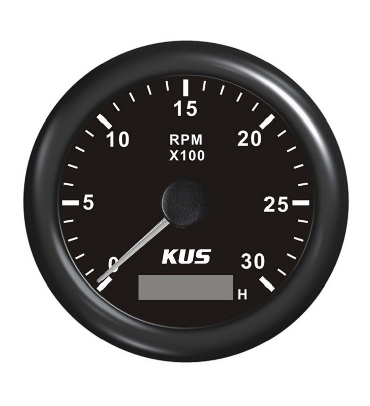 Cuentarrevoluciones negro Kus hasta 3000 RPM