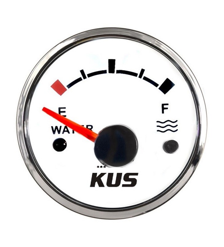 Indicador nivel de agua 0-190 Ohm Kus inox blanco