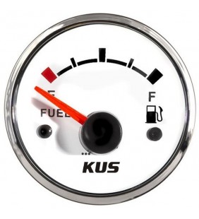 Indicador de combustible 0-190 Ohm KUS Inox/Blanco