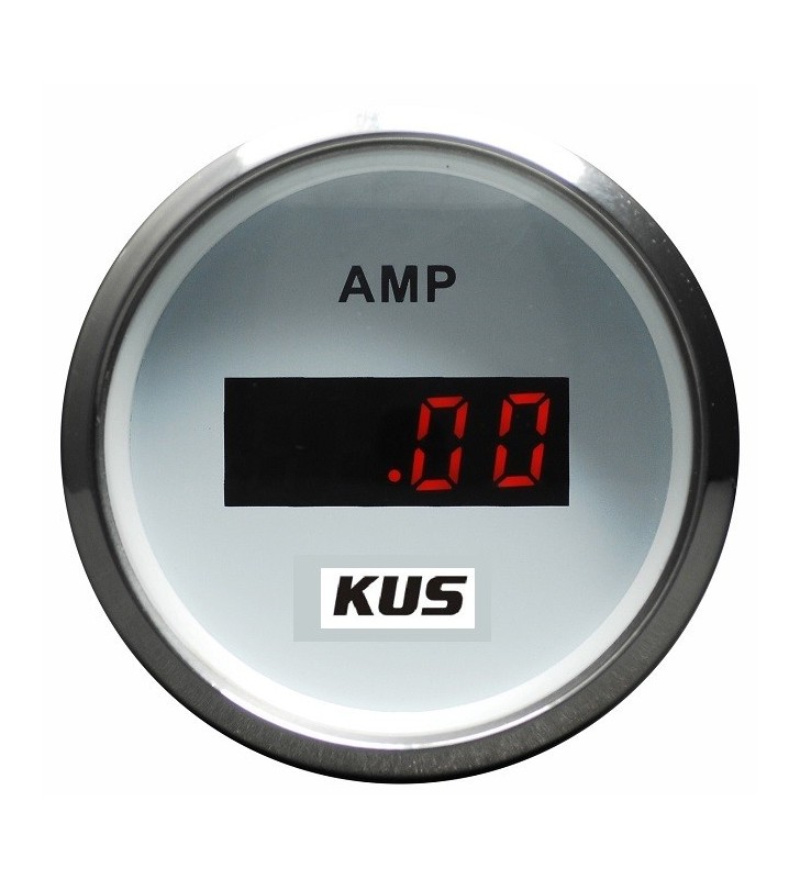 Amperímetro digital KUS Inox/Blanco