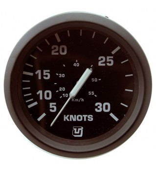 Indicador velocidad por presión 30Kn Uflex Negro