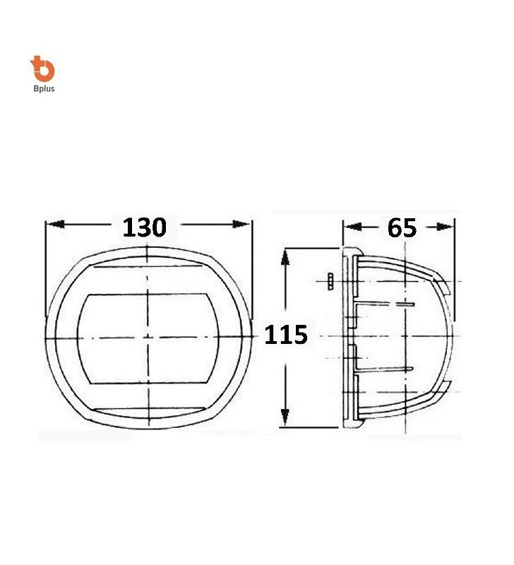 Medidas de Luz Maxi inox babor