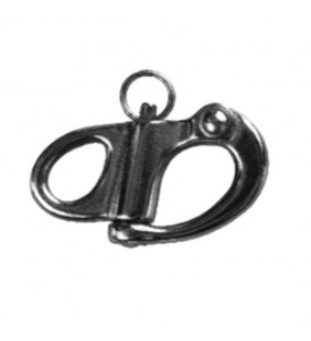 Mosquetón driza inox 66mm fijo
