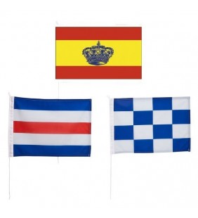 Kit banderas España + C y N 40 x 60 cm 