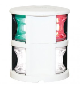 Fos led tricolor y fondeo barcos hasta 12 mts - carcasa blanca