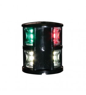 Fos led tricolor y fondeo barcos hasta 12 mts - carcasa negra