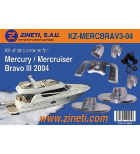 Kit ánodos Mercury Mercruiser Bravo III 2004
