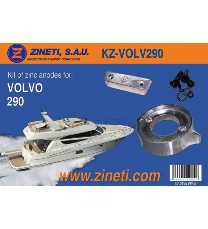 Kit ánodos Volvo 290 Zineti