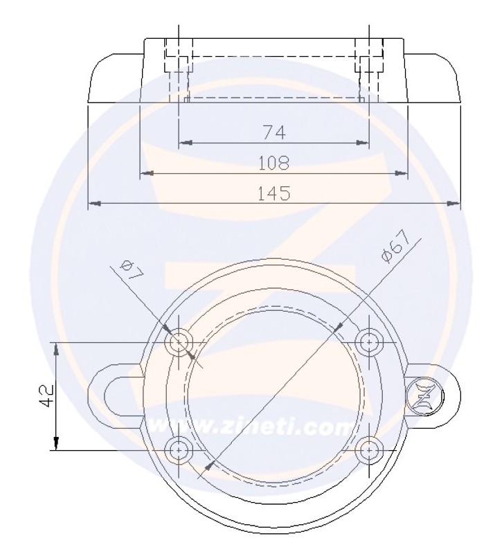 Medidas de Anodo collar para Yanmar Z-5431