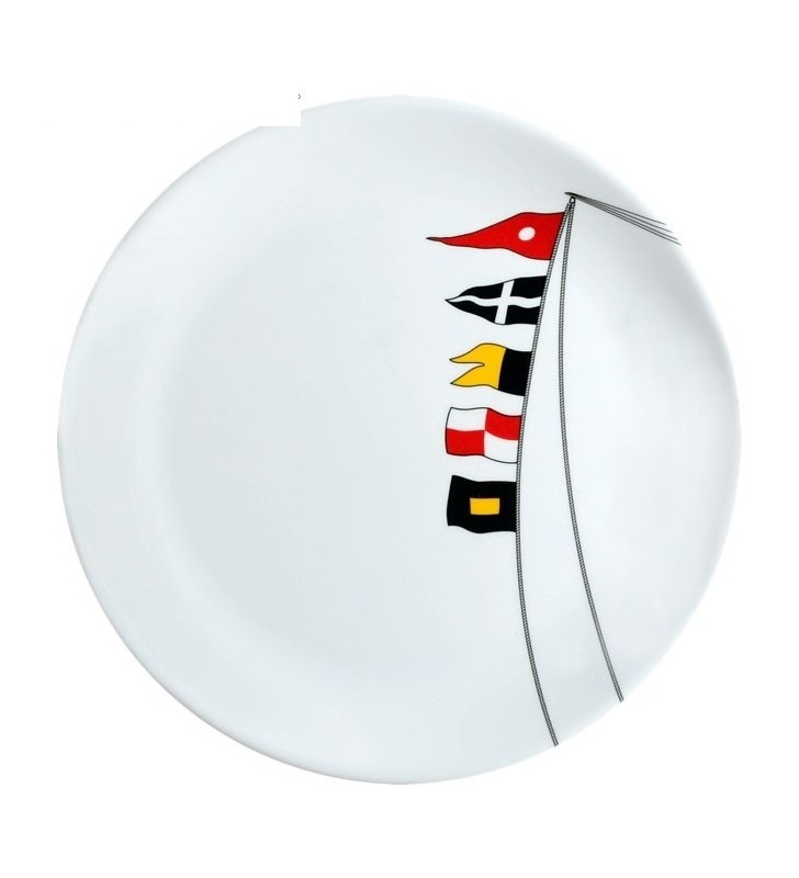 Plato llano antideslizante Regata 6 uds.