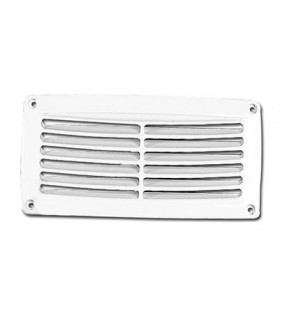 Rejilla de ventilación 206 x 106 plástico blanco