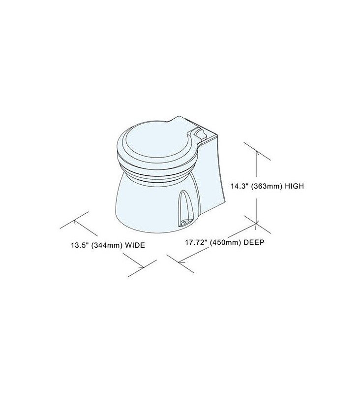 Inodoro TMC DeLuxe 12V