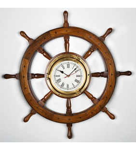 Rueda de timón con reloj