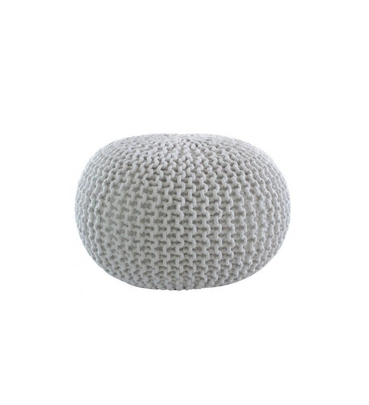 Puf náutico blanco