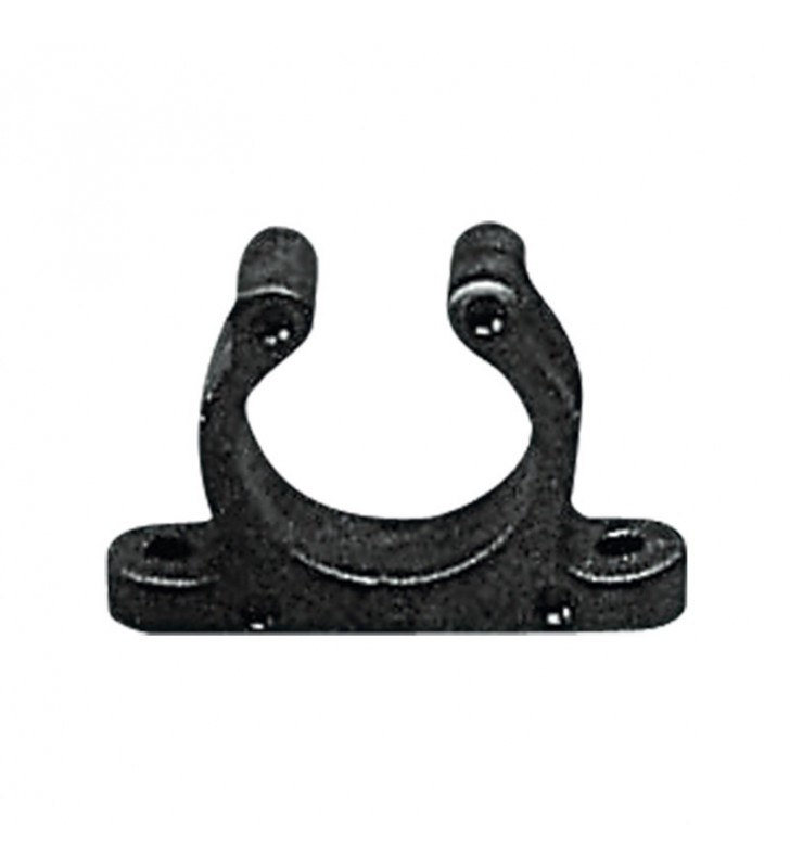 Pinza 20 mm soporte de plástico negro