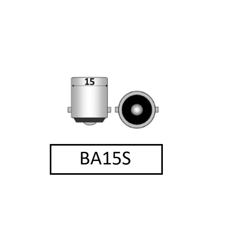 Bombilla BA15S 24 Led Siliconada
