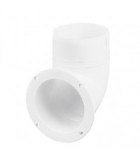 Codo conexión ventilación de 102 mm Ø