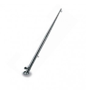 Asta de bandera 60cm inox con base