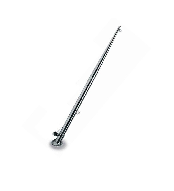 Asta de bandera 60cm inox con base