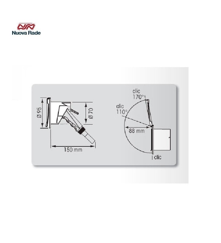 Caja de registro para ducha Nuova Rade
