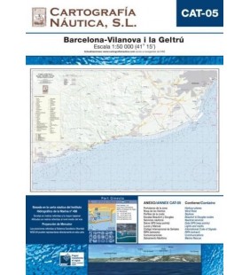 Carta náutica CAT-05 Barcelona - Vilanova i la Geltrú
